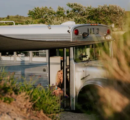 Beachbus met tarp