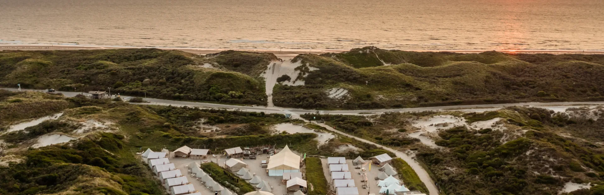 Uitzicht op Beachcamp